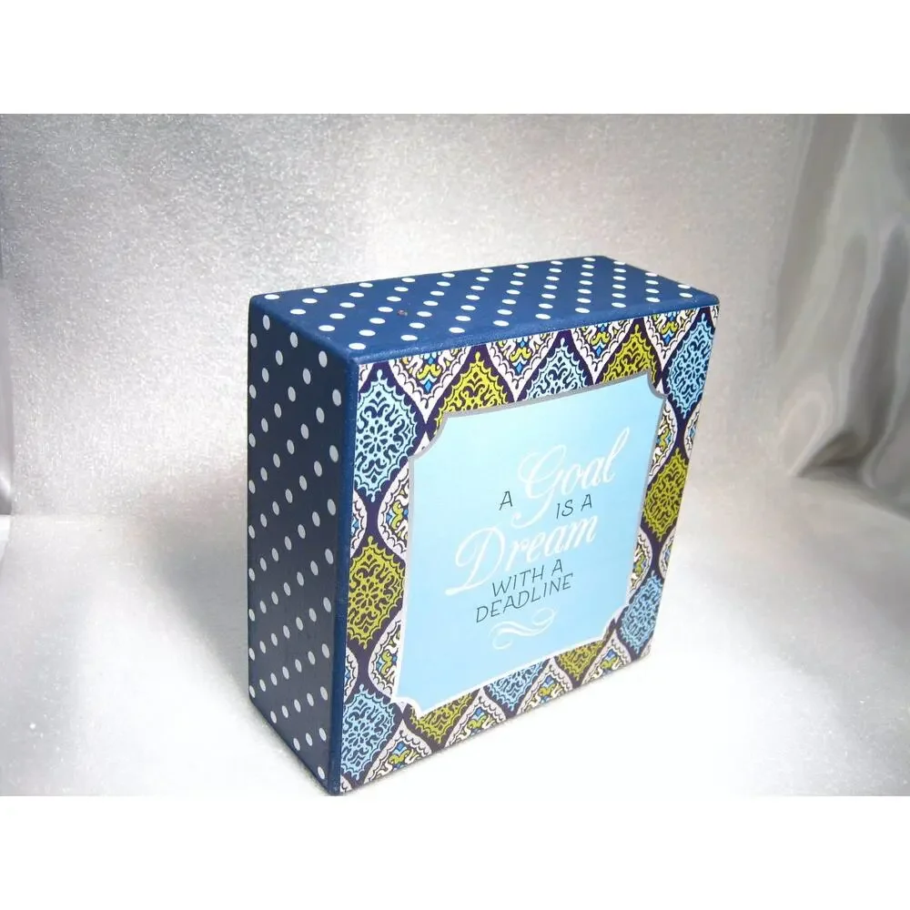 Inspirational Affirmation Wood Block Tabletop Shelf Desk Nursery Box Sign 5x5